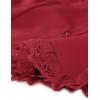 imageAllegra K Victorian Shirt for Womens Sweetheart Neck Puff Sleeve Halloween Lace Up Gothic BlouseBurgundy