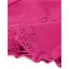imageAllegra K Victorian Shirt for Womens Sweetheart Neck Puff Sleeve Halloween Lace Up Gothic BlouseHot Pink