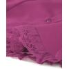 imageAllegra K Victorian Shirt for Womens Sweetheart Neck Puff Sleeve Halloween Lace Up Gothic BlousePurple