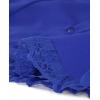 imageAllegra K Victorian Shirt for Womens Sweetheart Neck Puff Sleeve Halloween Lace Up Gothic BlouseRoyal Blue