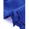 imageAllegra K Victorian Shirt for Womens Sweetheart Neck Puff Sleeve Halloween Lace Up Gothic BlouseRoyal Blue