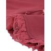 imageAllegra K Victorian Shirt for Womens Sweetheart Neck Puff Sleeve Halloween Lace Up Gothic BlouseWatermelon Red