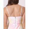 imageAllegra K Women Sequin Mini Dresses Party Club Adjustable Spaghetti Strap Festival Outfits Sparkly Disco DressPink White