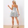 imageAllegra K Women Sequin Mini Dresses Party Club Adjustable Spaghetti Strap Festival Outfits Sparkly Disco DressSilver