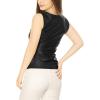 imageAllegra K Womens Halloween Shiny Top Party Club Cami Sparkly Metallic Tank TopBlack