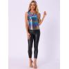 imageAllegra K Womens Halloween Shiny Top Party Club Cami Sparkly Metallic Tank TopMulticolor