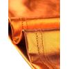 imageAllegra K Womens Halloween Shiny Top Party Club Cami Sparkly Metallic Tank TopOrange