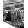 imageAllegra K Womens Plaid Pants High Waisted Vintage Tartan Checkered Cropped Casual Work PantsBlack White