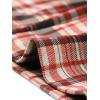 imageAllegra K Womens Plaid Pants High Waisted Vintage Tartan Checkered Cropped Casual Work PantsRed Black