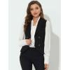 imageAllegra K Womens Suit Vest Double Breasted Business Lapel Dressy Waistcoat VestBlack
