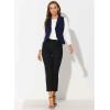 imageAllegra K Womens Suit Vest Double Breasted Business Lapel Dressy Waistcoat VestDark Blue