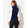 imageAllegra K Womens Suit Vest Double Breasted Business Lapel Dressy Waistcoat VestDark Blue