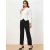 imageAllegra K Womens Suit Vest Double Breasted Business Lapel Dressy Waistcoat VestWhite