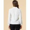 imageAllegra K Womens Tie Front Tops Long Sleeve Dressy Elegant Bow Neck ShirtWhite