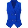 imageAllegra K Womens Suit Vest Double Breasted Business Lapel Dressy Waistcoat VestRoyal Blue
