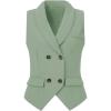 imageAllegra K Womens Suit Vest Double Breasted Business Lapel Dressy Waistcoat VestSea Green