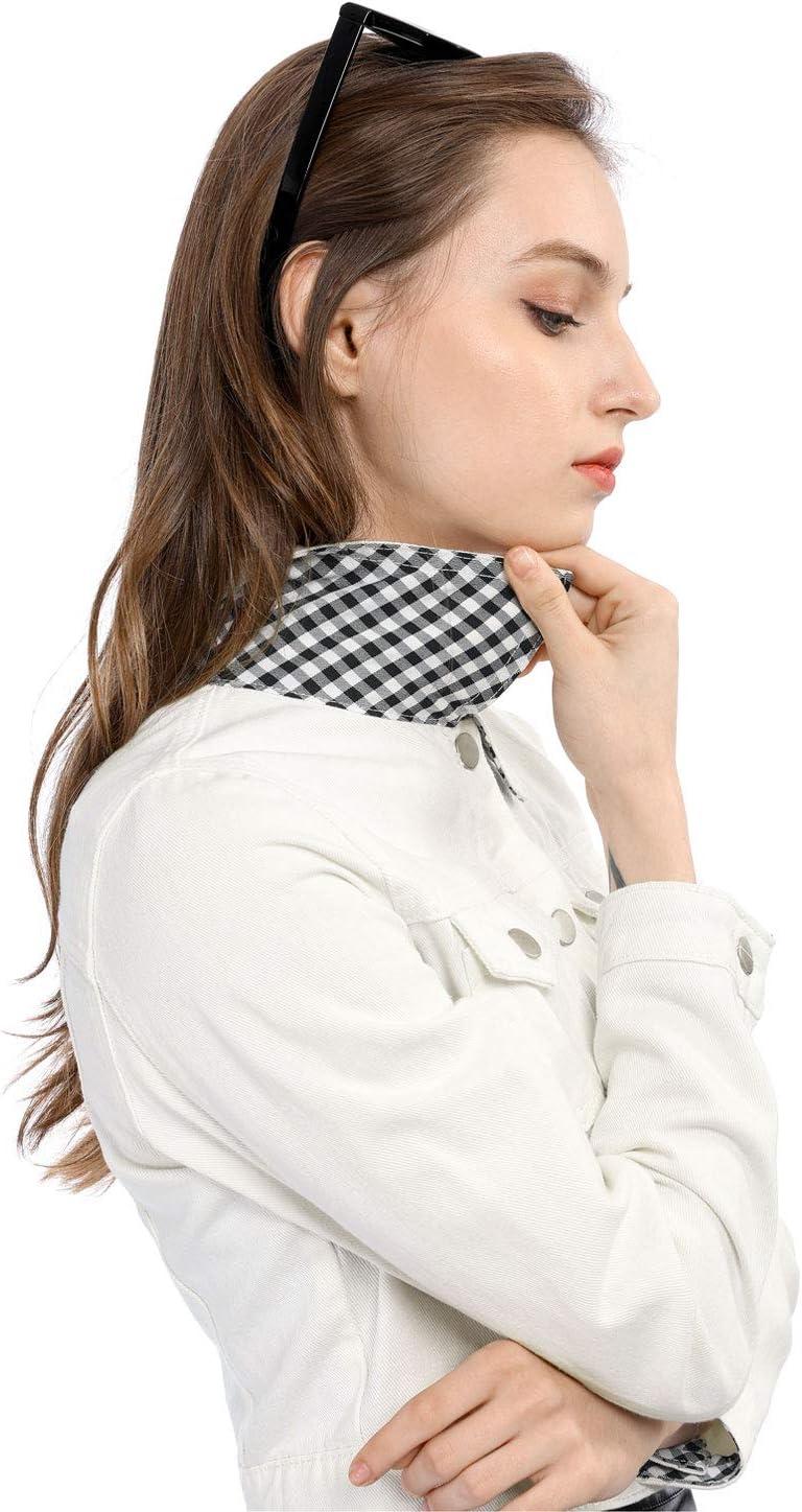 imageAllegra K Womens Button Down Denim Jacket Check Cuffs Casual Cropped Jean JacketsWhite