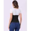 imageAllegra K Denim Vest for Womens Halter Neck Button Down Backless Jean WaistcoatBlack