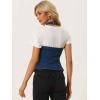 imageAllegra K Denim Vest for Womens Halter Neck Button Down Backless Jean WaistcoatDark Blue