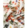 imageAllegra K Fall Casual Floral Dress for Women 2025 Long Sleeve Crew Neck Chiffon Midi Tea Party Ruffle DressesWhite