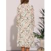 imageAllegra K Fall Casual Floral Dress for Women 2025 Long Sleeve Crew Neck Chiffon Midi Tea Party Ruffle DressesWhite