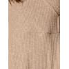 imageAllegra K Fall Long Sleeve Dresses for Womens Ribbed ALine Midi DressKhaki