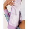 imageAllegra K Women Sequin Bomber Jackets Halloween Sparkly Long Sleeve Zip Front Shiny Cropped Jacket Glitter Party Disco OutfitShiny Purple