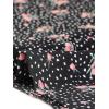 imageAllegra K Womens 1950s Vintage Long Sleeve Printed Button Down TopsBlack Floral