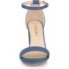 imageAllegra K Womens Buckle Ankle Strap High Chunky Heels SandalsHaze Blue