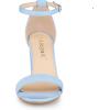 imageAllegra K Womens Buckle Ankle Strap High Chunky Heels SandalsSky Blue