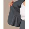 imageAllegra K Womens Business Skirt Suit Set Work Office Short Sleeve Blazer Jacket Pencil SkirtDark Grey
