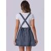 imageAllegra K Womens Denim Skirt Overall Adjustable Strap Braces Mini Suspender Washed Jean SkirtsRetro Blue