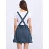 imageAllegra K Womens Denim Skirt Overall Adjustable Strap Braces Mini Suspender Washed Jean SkirtsVintage Blue