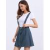 imageAllegra K Womens Denim Skirt Overall Adjustable Strap Braces Mini Suspender Washed Jean SkirtsVintage Blue
