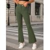 imageAllegra K Womens Flare Jeans 70s Vintage High Waist Stretch Denim Bell Bottom JeansArmy Green