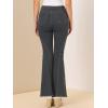 imageAllegra K Womens Flare Jeans 70s Vintage High Waist Stretch Denim Bell Bottom JeansBlackgrey