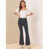 imageAllegra K Womens Flare Jeans 70s Vintage High Waist Stretch Denim Bell Bottom JeansBlackgrey