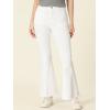 imageAllegra K Womens Flare Jeans 70s Vintage High Waist Stretch Denim Bell Bottom JeansWhite