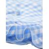 imageAllegra K Womens Gingham Checks Ruffled Peter Pan Collar Cute Mini DressLight Blue
