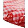 imageAllegra K Womens Gingham Checks Ruffled Peter Pan Collar Cute Mini DressRed