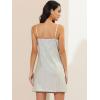 imageAllegra K Womens Glitter Sequin Dress Spaghetti Strap V Neck Party Cocktail Sparkly Mini Dress ClubwearWhite With Pinks
