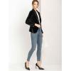 imageAllegra K Womens Halloween Christmas Office Coat Solid Shawl Collar 1 Button Velvet BlazerBlack