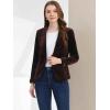 imageAllegra K Womens Halloween Christmas Office Coat Solid Shawl Collar 1 Button Velvet BlazerDeep Brown