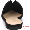 imageAllegra K Womens Mules Pointed Toe Loafer V Shape Flat Slides Backless Shoes