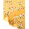 imageAllegra K Womens Peter Pan Collar Tie Neck Short Sleeves ALine Elegant Belted Vintage Floral DressYellow