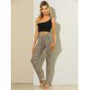 imageAllegra K Womens Rainbow Leggings Printed High Waist Elastic Waistband Party Yoga Stirrup PantsBeigeleopard