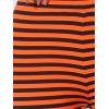 imageAllegra K Womens Rainbow Leggings Printed High Waist Elastic Waistband Party Yoga Stirrup PantsBlack Orangestripe