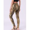 imageAllegra K Womens Rainbow Leggings Printed High Waist Elastic Waistband Party Yoga Stirrup PantsBrown Blackzebra