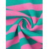 imageAllegra K Womens Rainbow Leggings Printed High Waist Elastic Waistband Party Yoga Stirrup PantsGreen Pinkstripe