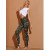 imageAllegra K Womens Rainbow Leggings Printed High Waist Elastic Waistband Party Yoga Stirrup PantsGreycamouflage